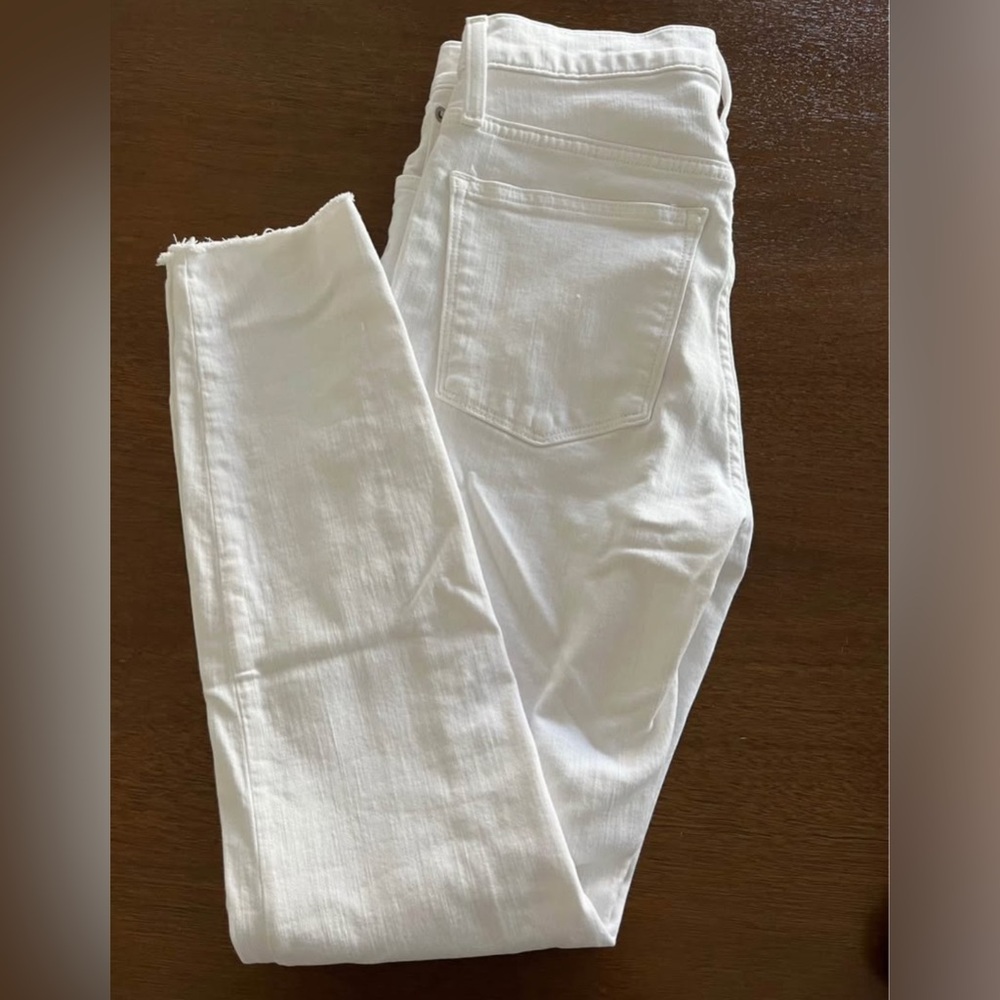 J. Crew Women's White Skinny Jeans
